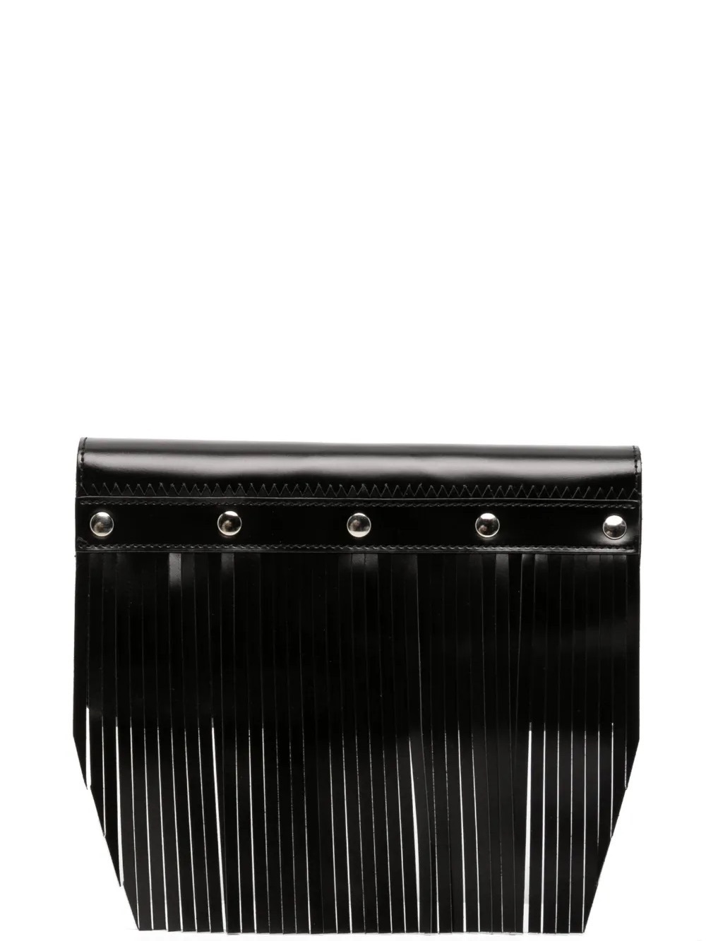 Comme des Garcon Fringe Black Leather Wallet.